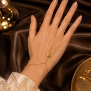 كف يد ذهب عيار 18 — نجمة الشمال المشعة